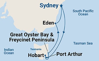 Itinerary Map/Ship Image