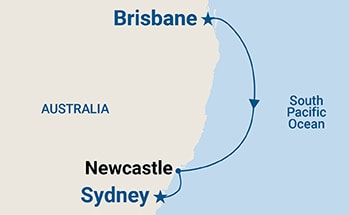 Itinerary Map/Ship Image