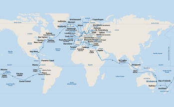 Itinerary Map/Ship Image