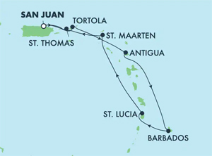 Itinerary Map/Ship Image