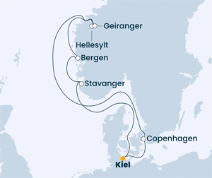 Itinerary Map/Ship Image