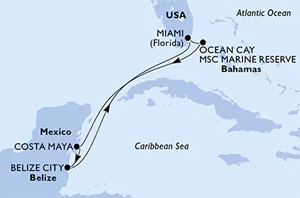 Itinerary Map/Ship Image