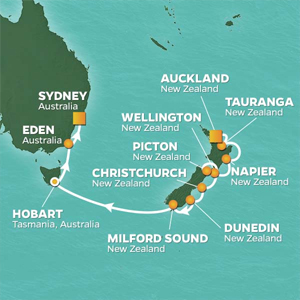Itinerary Map/Ship Image