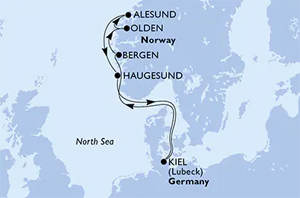 Itinerary Map/Ship Image