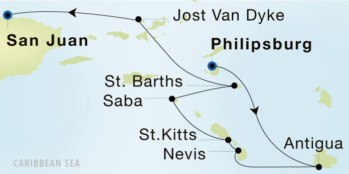Itinerary Map/Ship Image