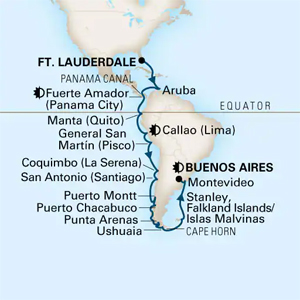 Itinerary Map/Ship Image