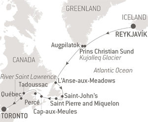 Itinerary Map/Ship Image