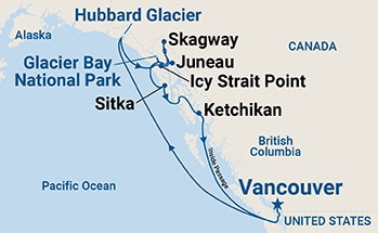 Itinerary Map/Ship Image