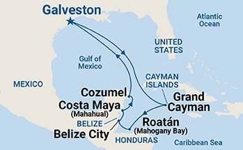 Itinerary Map/Ship Image