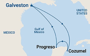 Itinerary Map/Ship Image