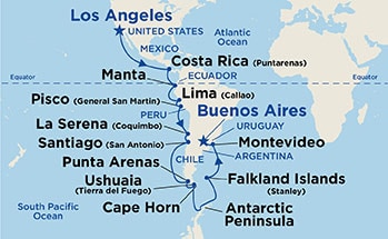 Itinerary Map/Ship Image