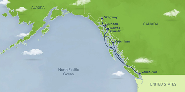 Itinerary Map/Ship Image