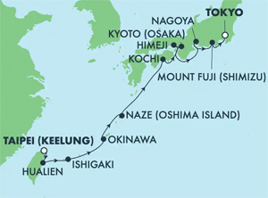 Itinerary Map/Ship Image