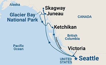 Itinerary Map/Ship Image
