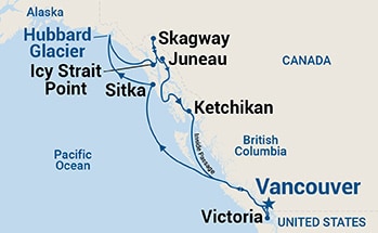 Itinerary Map/Ship Image