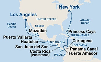 Itinerary Map/Ship Image