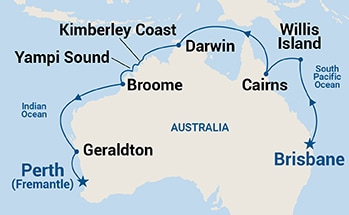 Itinerary Map/Ship Image