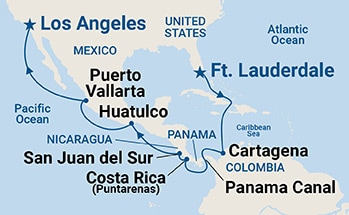 Itinerary Map/Ship Image