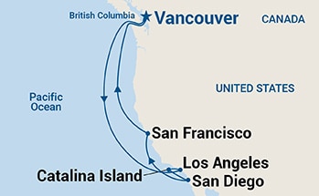 Itinerary Map/Ship Image