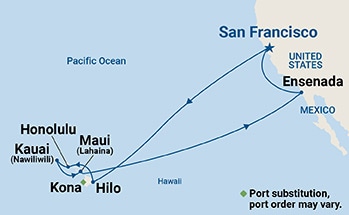 Itinerary Map/Ship Image