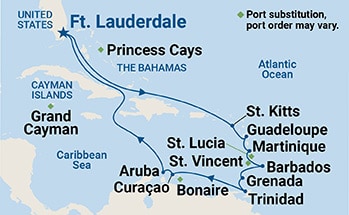 Itinerary Map/Ship Image