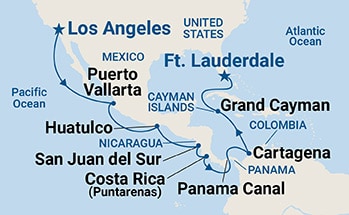 Itinerary Map/Ship Image