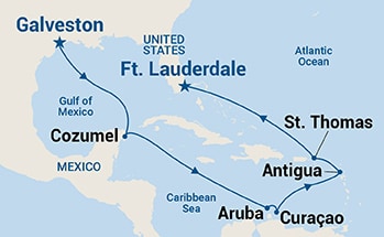 Itinerary Map/Ship Image