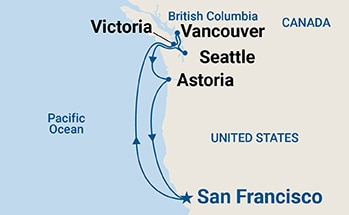 Itinerary Map/Ship Image