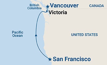 Itinerary Map/Ship Image