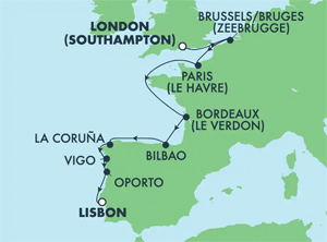 Itinerary Map/Ship Image