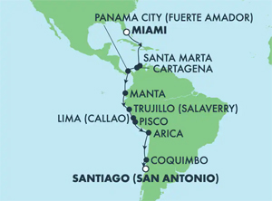 South America Luxury Cruise - Lima (Callao) to Buenos Aires on Dec 20, 2023