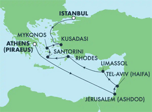 Itinerary Map/Ship Image