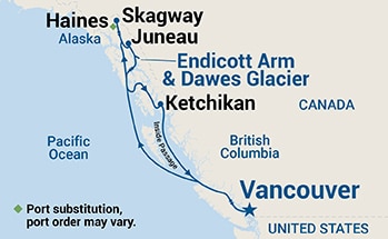 Itinerary Map/Ship Image