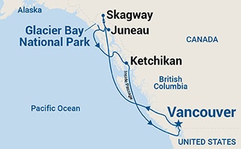 Itinerary Map/Ship Image