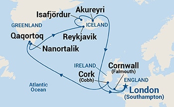 Itinerary Map/Ship Image