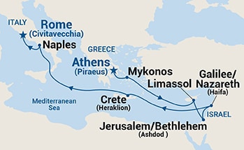 Itinerary Map/Ship Image