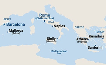 Itinerary Map/Ship Image