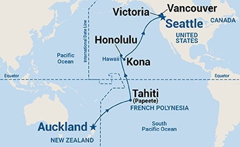 Itinerary Map/Ship Image