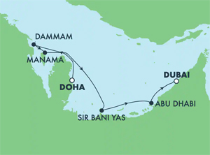 Itinerary Map/Ship Image