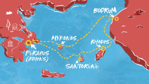 Itinerary Map/Ship Image