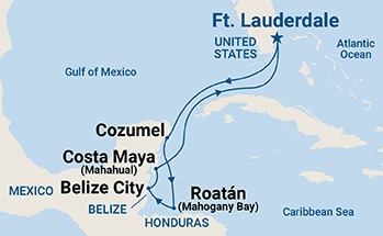 Itinerary Map/Ship Image