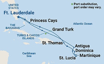 Itinerary Map/Ship Image