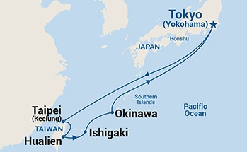 Itinerary Map/Ship Image