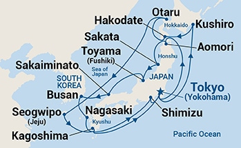 Itinerary Map/Ship Image
