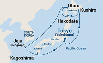 Itinerary Map/Ship Image