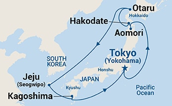 Itinerary Map/Ship Image