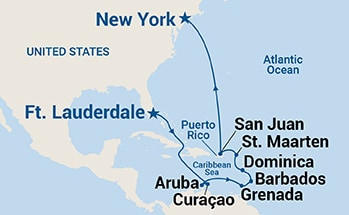 Itinerary Map/Ship Image
