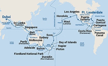 Itinerary Map/Ship Image