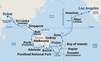 Itinerary Map/Ship Image