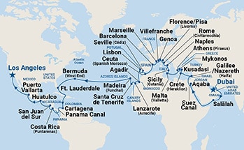 Itinerary Map/Ship Image